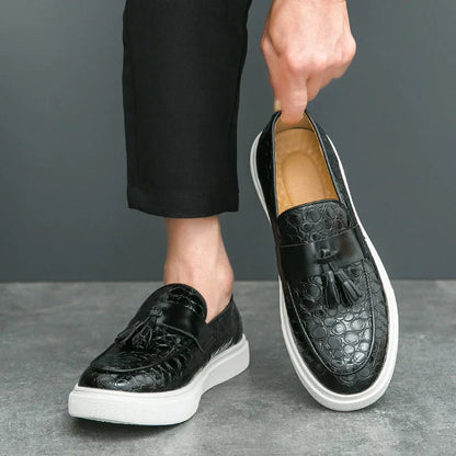 Tevan Leather Loafers - Olympus Madrid