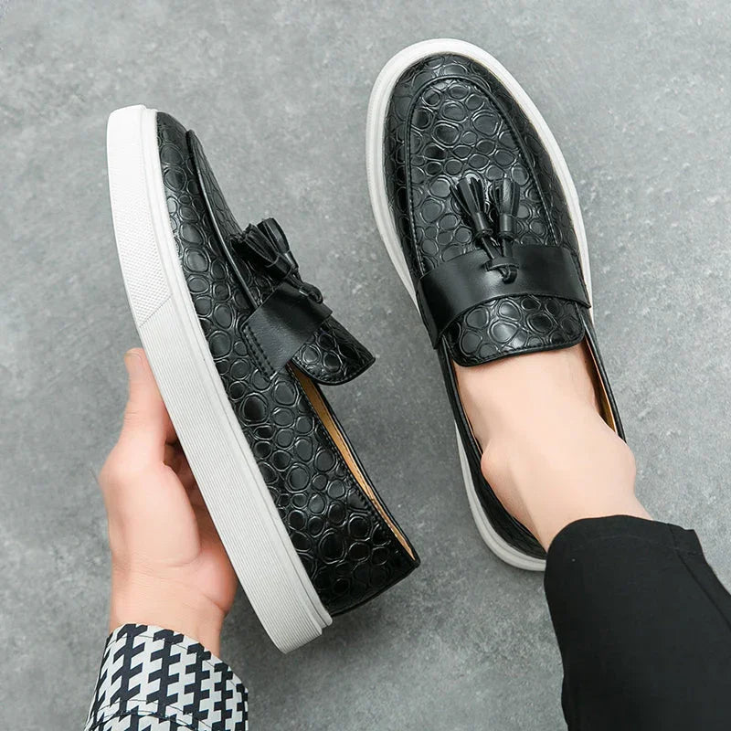 Tevan Leather Loafers - Olympus Madrid