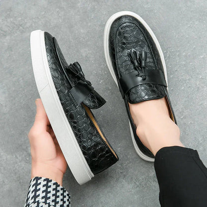 Tevan Leather Loafers - Olympus Madrid