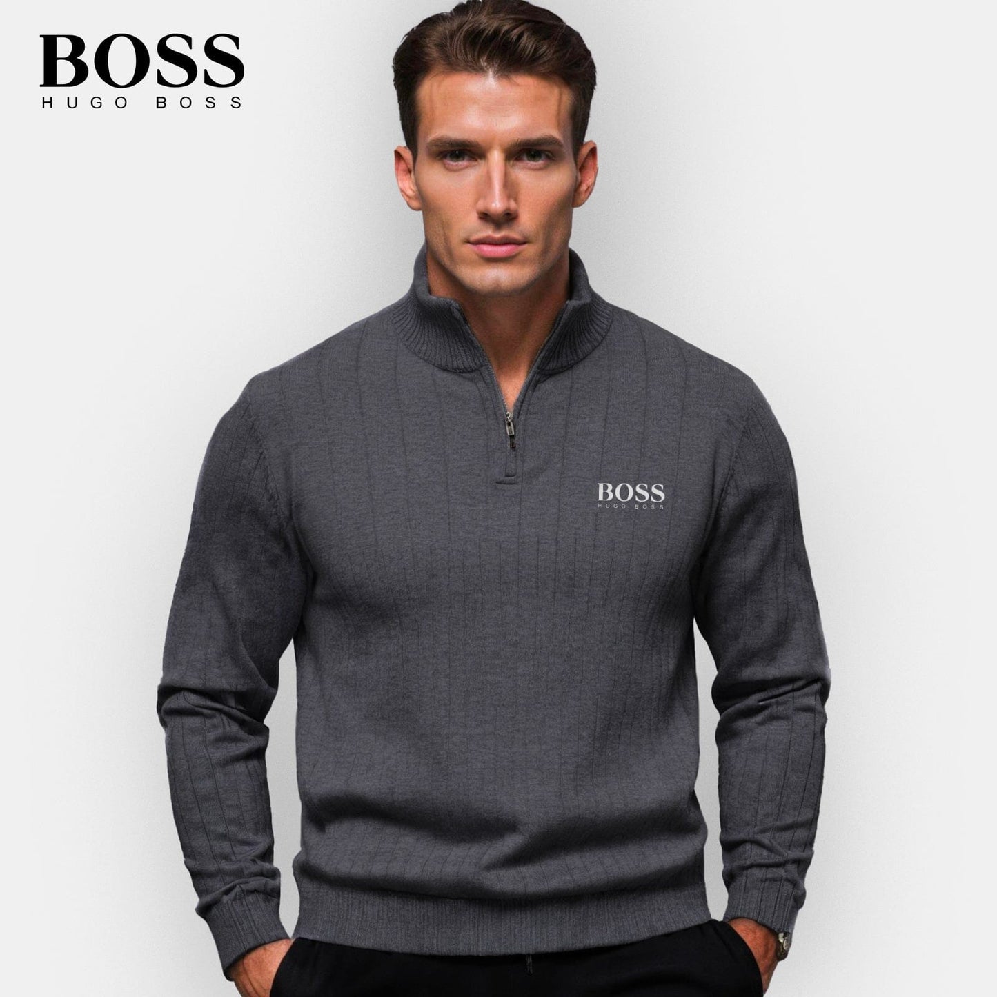 Men's Zip-Up Sweater (Clearance) LIVANZI